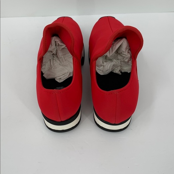 IRI NYC Wes Neoprene slip-on sneaker shoe red heel stretch black comic new 39 9 - Picture 5 of 6